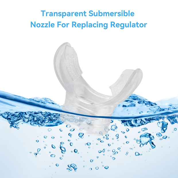 Transparent Snorkel Mouthpiece Replacement Diving Mouthpiece for Regulators scuba mouthpiece Diving Regulator Mouthpiece Diving Equipment Comfort Fit Mouth Piece Replacement Mouthpiece