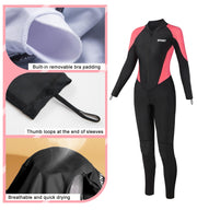 REALON Diving Skin Thin Wetsuit, Full Body Womens Mens and Youth Rash Guard Dry Wet Suits Swimsuit - Cold UV Sunsuit for Surfing Swimming Snorkeling Kayaking Scuba Water Sport