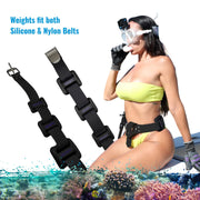 AQUATIC - Dive Weights - 1.1lb or 2.2lb or 3.3lb (0.5Kg or 1Kg or 1.5Kg) - Coated Black for Scuba, Freediving, Spearfishing (1.1lb (0.5Kg))