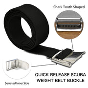 Skywoods Scuba Weight Belt for Diving 67 Inch,Nylon Dive Weight Belt with Stainless Steel Quick Release Buckle,Diving Belt for Freediving, Scuba Diving Black