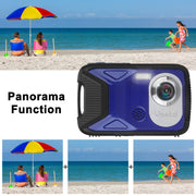 Waterproof Camera Underwater, Vmotal Full HD 1080P Waterproof Digital Camera 2.8" LCD 21MP Rechargeable Point and Shoot Cameras Underwater Camera for Snorkeling (Blue)