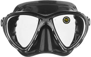 Cressi DS336950 Scuba Diving Big Eyes Evolution Mask Black/HD Mirrored Lenses, Black/Black, One Size