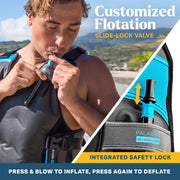 Seaview Palawan, Premium Snorkel Vest for Adults. Inflatable Life Vest, Snorkeling Vest. Great for Low Impact Water Sports. Balanced Flotation, Secure Lock, Comfort Fit.