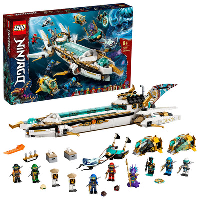 LEGO 71756 NINJAGO Hydro Bounty Building Set, Submarine Toy with Kai and NYA Minifigures, Ninja Toys for Kids 9+ Years Old