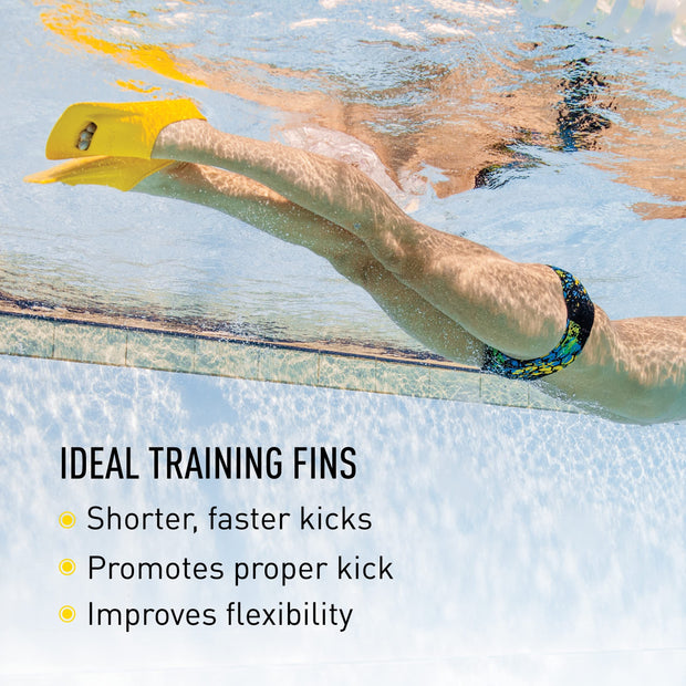 FINIS Zoomers Gold - Swimming Fins for Men and Women - Swim Flippers to Improve Cardiovascular Conditioning and Flexibility - Swim Fins for Swimming Accessories - F (Male 9–10/Female 10–11)